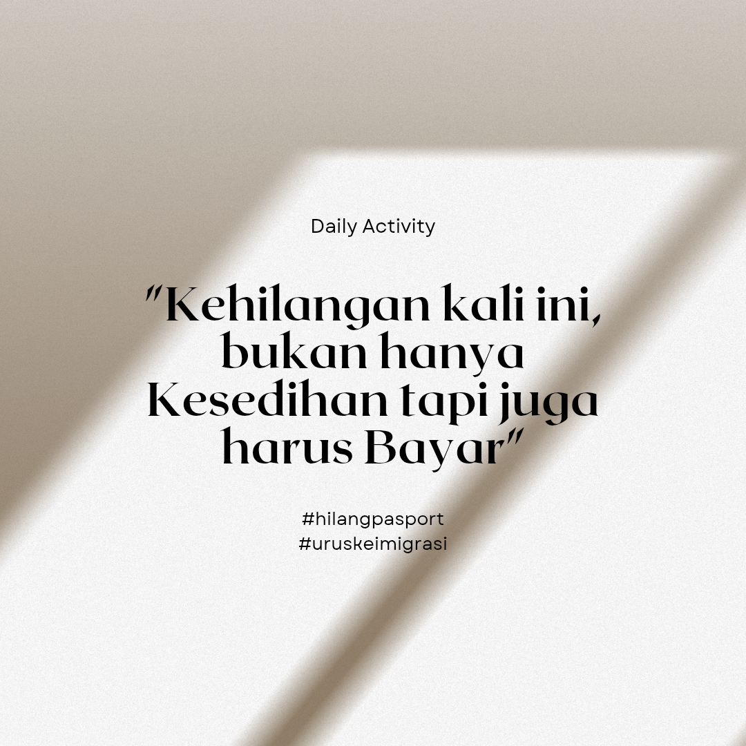 KEHILANGAN : SEDIH & BAYAR